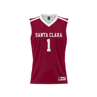 #1 Santa Clara Broncos GameDay Greats Lightweight Collegiate Basketball Fashion Jersey - Maroon