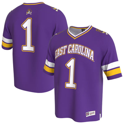 ECU Pirates GameDay Greats Lightweight Collegiate Football Fashion Jersey - Purple