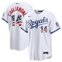 Fourth of July Kansas City Royals Jac Caglianone Nike White USA 250 Stadium Jersey