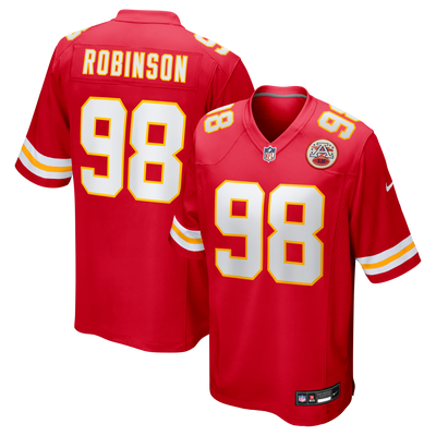 Kansas City Chiefs Janarius Robinson Nike Red Team Game Jersey