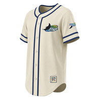 Tampa Bay Rays Stitches Natural Throwback Fashion Jersey