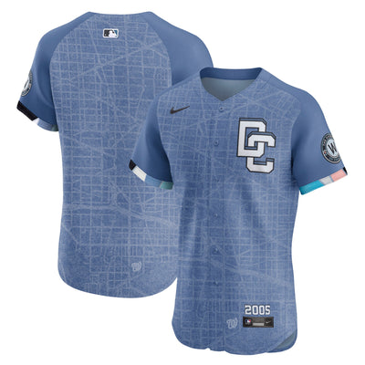 Washington Nationals Nike Blue 2025 City Connect Elite Jersey