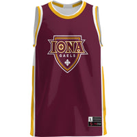 Iona University Gaels GameDay Greats Lightweight Basketball Jersey - Maroon