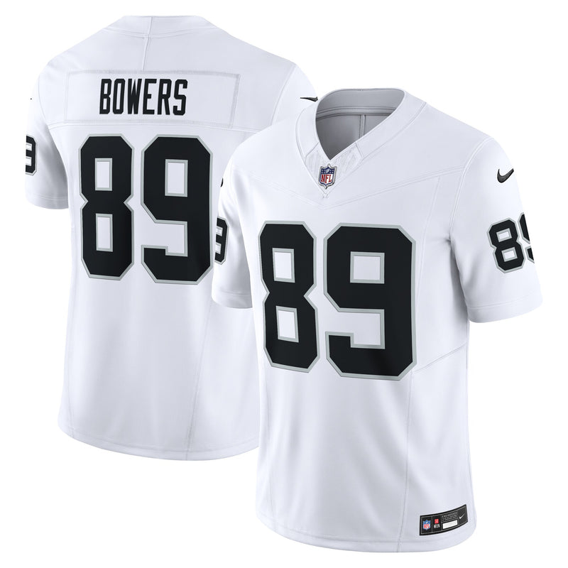 Las Vegas Raiders Brock Bowers Nike White Vapor F.U.S.E. Limited Jersey