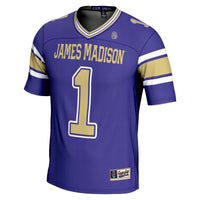 #1 James Madison Dukes GameDay Greats Endzone Football Jersey - Purple