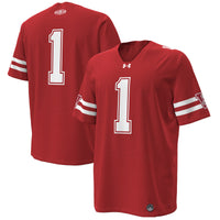 #1 Wisconsin Badgers Under Armour 1980 Throwback Home Replica Game Jersey - Red