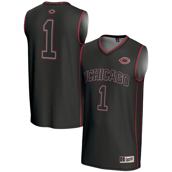 #1 UChicago Maroons GameDay Greats Lightweight Basketball Jersey - Black