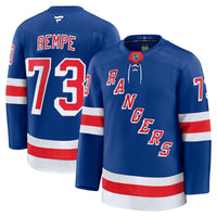 New York Rangers Matt Rempe Fanatics Blue Home Premium Jersey