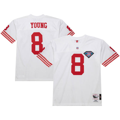 San Francisco 49ers 1994 Steve Young Mitchell & Ness White Authentic Throwback Retired Player Jersey