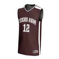 #12 Texas A&M Aggies GameDay Greats Lightweight Basketball Fashion Jersey - Maroon