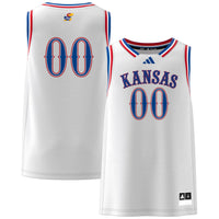 #00 Kansas Jayhawks adidas Swingman Jersey - White
