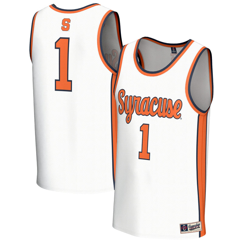 Syracuse Orange GameDay Greats Lightweight Collegiate Basketball Fashion Jersey - White