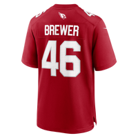 Arizona Cardinals Aaron Brewer Nike Cardinal Team Game Jersey