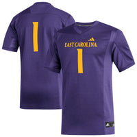 #1 ECU Pirates adidas Replica Football Jersey - Purple