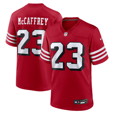 San Francisco 49ers Christian McCaffrey Nike Scarlet Alternate Game Player Jersey