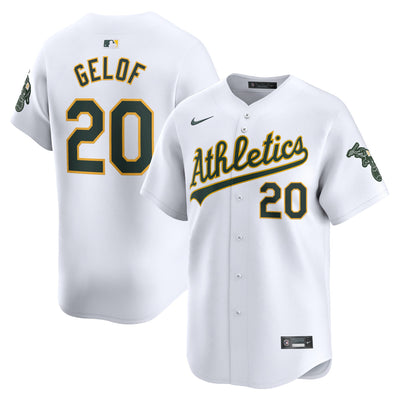 Athletics Zack Gelof Nike White Home Limited Player Jersey