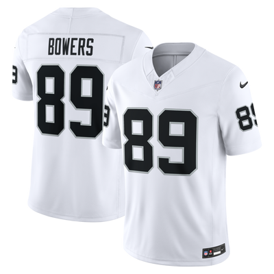 Las Vegas Raiders Brock Bowers Nike White Vapor F.U.S.E. Stitched Limited Jersey
