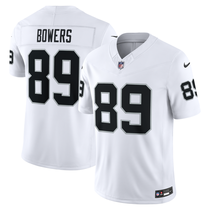 Las Vegas Raiders Brock Bowers Nike White Vapor F.U.S.E. Stitched Limited Jersey