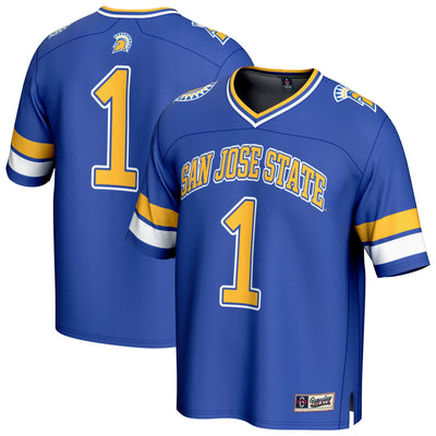 #1 San Jose State Spartans GameDay Greats Lightweight Collegiate Football Fashion Jersey - Royal