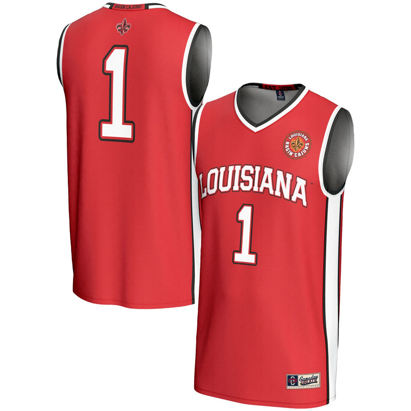 #1 Louisiana Ragin' Cajuns GameDay Greats Lightweight Basketball Jersey - Cardinal