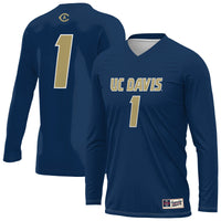 UC Davis Aggies GameDay Greats Lightweight Collegiate Volleyball Fashion Jersey - Navy