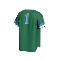 #1 Tulane Green Wave GameDay Greats Lightweight Collegiate Baseball Fashion Jersey - Green