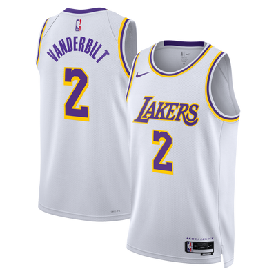 Los Angeles Lakers Nike Association Edition Swingman Jersey - White - Jarred Vanderbilt