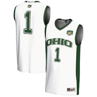 #1 Ohio Bobcats GameDay Greats Lightweight Basketball Jersey - White