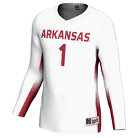 #1 Arkansas Razorbacks GameDay Greats Lightweight Volleyball Jersey - White