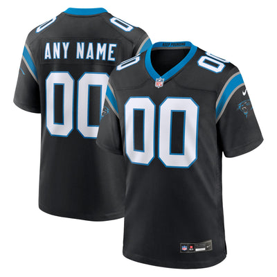 Carolina Panthers Nike Black Custom Game Jersey