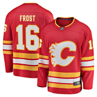 Calgary Flames Morgan Frost Fanatics Red Home Breakaway Jersey