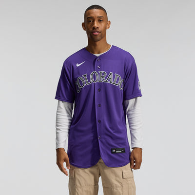 Colorado Rockies Nike Purple Alternate Authentic Jersey
