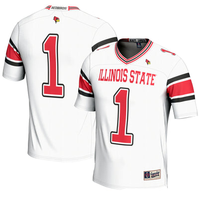 #1 Illinois State Redbirds GameDay Greats Endzone Football Jersey - White