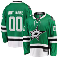 Dallas Stars Fanatics Green Home Breakaway Custom Jersey