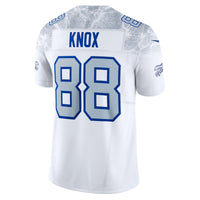 Buffalo Bills Dawson Knox Nike White 2025 Rivalries Collection Stitched Limited Jersey