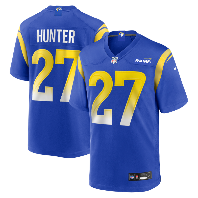 Los Angeles Rams Jarquez Hunter Nike Royal Team Game Jersey