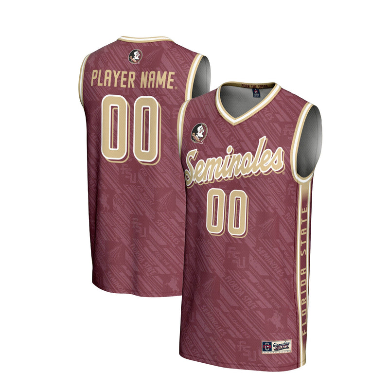 Florida State Seminoles GameDay Greats NIL Pick-A-Player Basketball Highlight Print Lightweight Jersey - Garnet