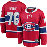 Montreal Canadiens Zack Bolduc Fanatics Red Home Breakaway Jersey