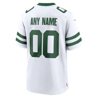 New York Jets Nike Legacy White Custom Game Jersey