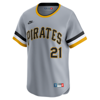 Pittsburgh Pirates Roberto Clemente Nike Gray Throwback Cooperstown Collection Limited Jersey