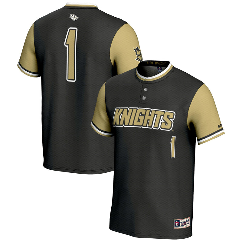 #1 UCF Knights GameDay Greats Lightweight Softball Jersey - Black