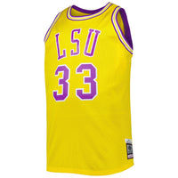 Shaquille O'Neal LSU Tigers 1990/91 Mitchell & Ness Big & Tall Swingman Jersey - Gold