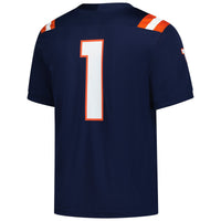 #1 Illinois Fighting Illini Nike Game Football Jersey - Navy