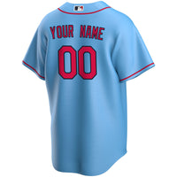 St. Louis Cardinals Nike Light Blue Alternate Replica Custom Jersey