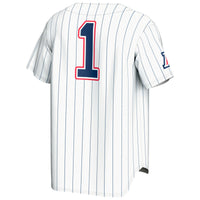 #1 Arizona Wildcats GameDay Greats Lightweight Baseball Fashion Jersey - White