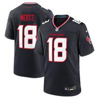 Houston Texans Graham Mertz Nike Navy Team Game Jersey