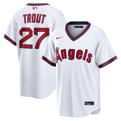 Los Angeles Angels Mike Trout Nike White Alternate Replica Jersey