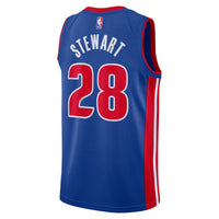 Detroit Pistons Nike Icon Edition Swingman Jersey - Blue - Isaiah Stewart