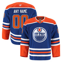 Edmonton Oilers Fanatics Royal Home Authentic Pro Custom Jersey