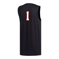 #1 Texas Tech Red Raiders adidas Replica Basketball Jersey - Black